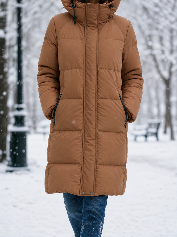 Lea | Warme Winter-Steppjacke mit Kapuze für Damen