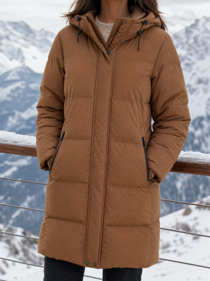 Lea | Warme Winter-Steppjacke mit Kapuze für Damen