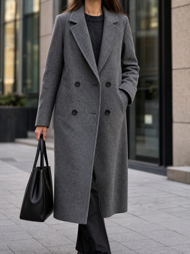 Mia | Langer Wintermantel Longline für Damen