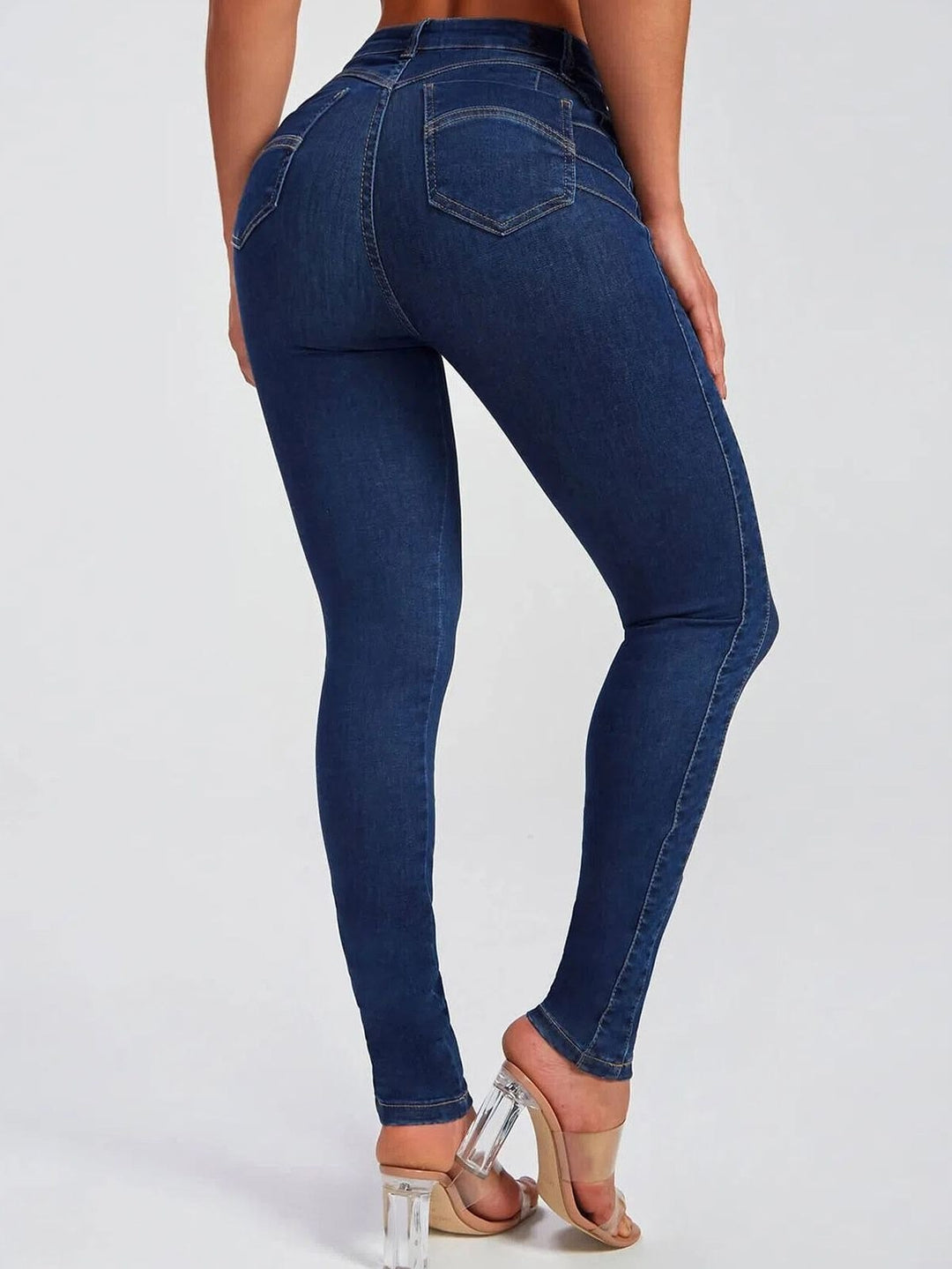 Andrea — Bequeme schmale Leggings für Damen in Jeansoptik mit hohem Bund, Das Modehaus Luzern