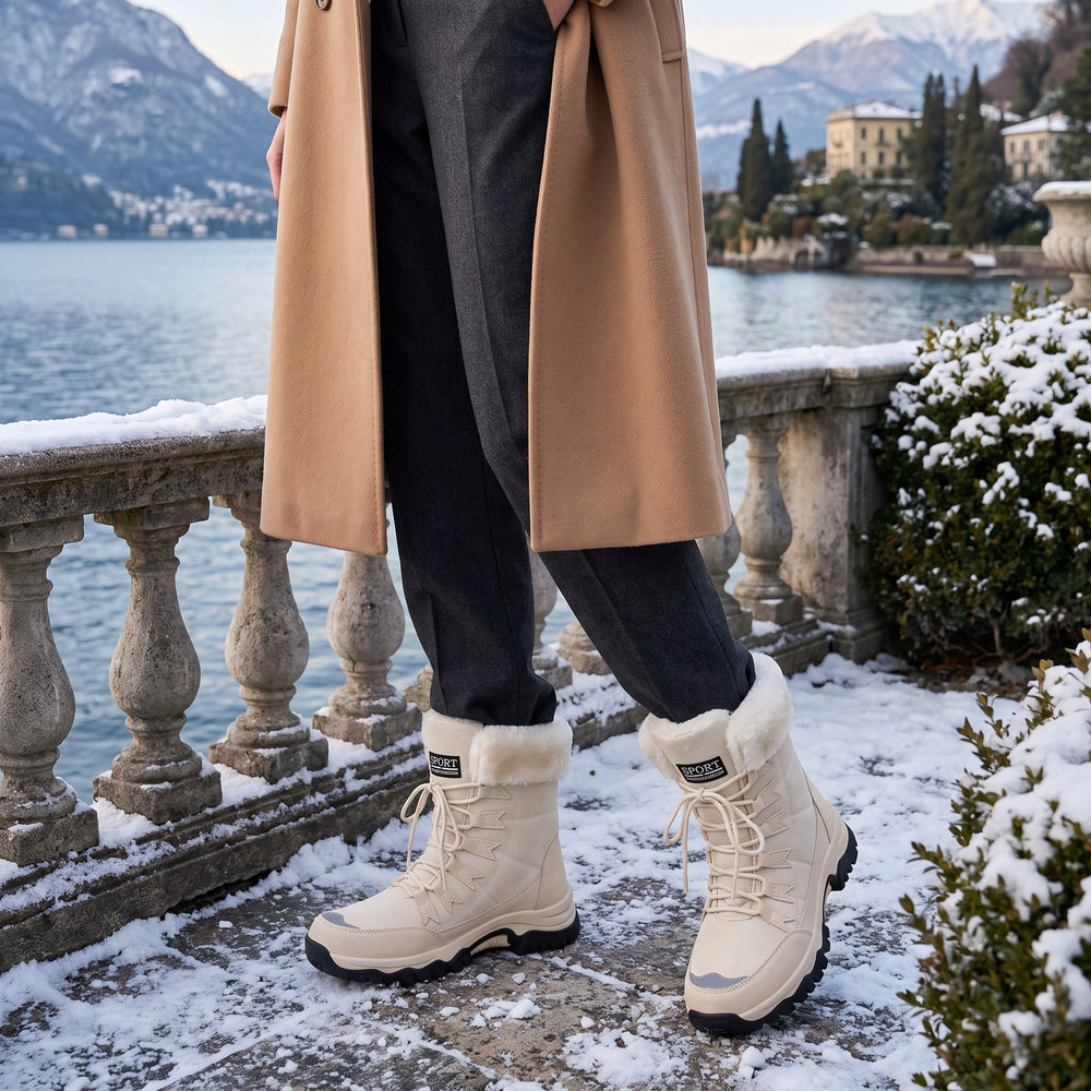 Chiara — Warme wasserdichte Winterstiefel für Damen mit Schnürung, Das Modehaus Luzern