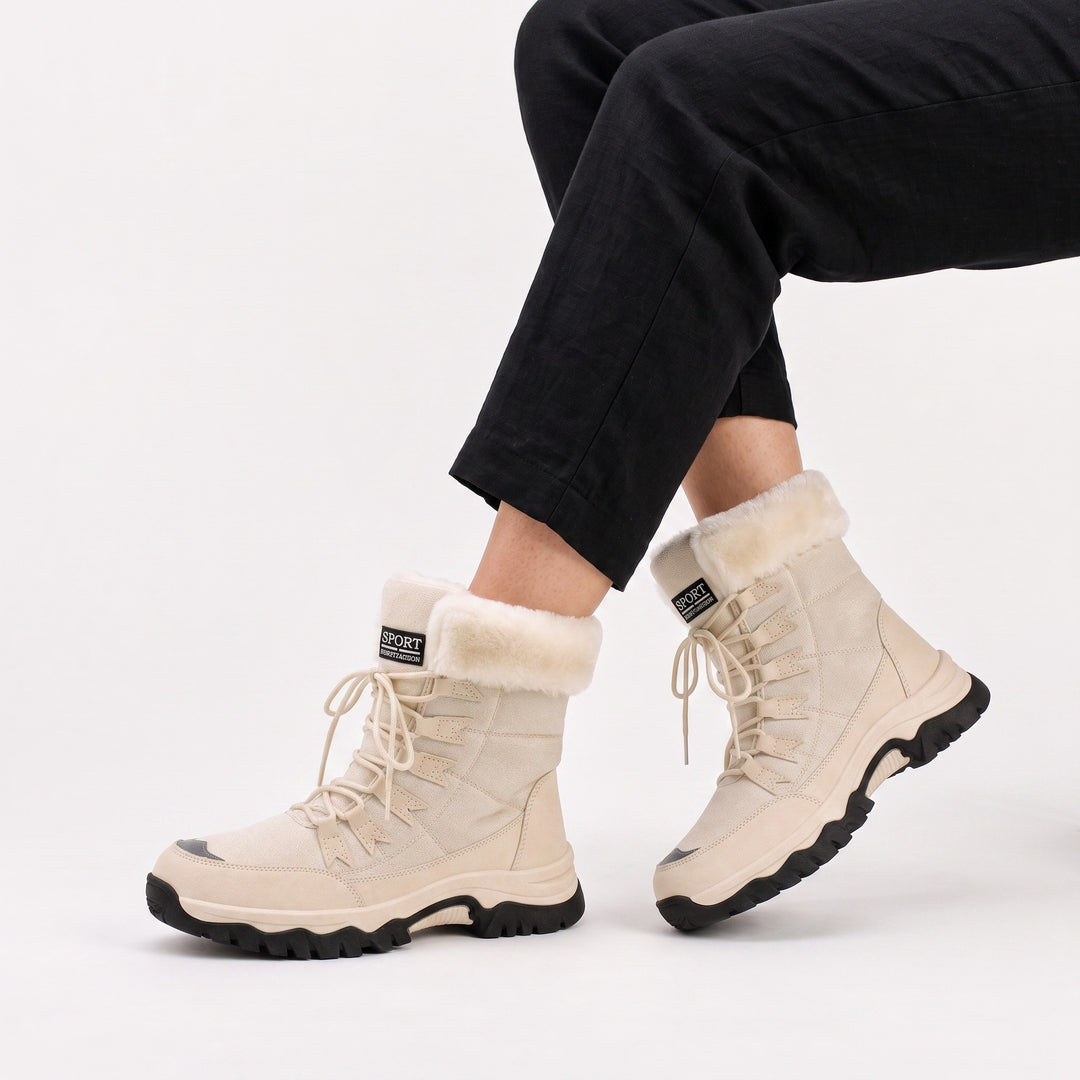 Chiara — Warme wasserdichte Winterstiefel für Damen mit Schnürung, Das Modehaus Luzern