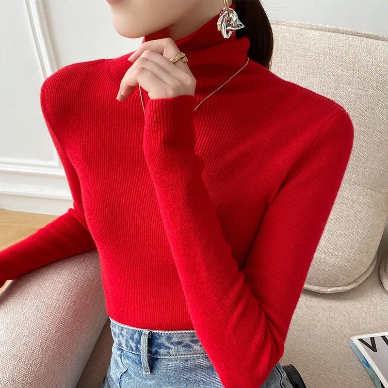Dagmar — Weicher schmaler Rollkragenpullover für Damen aus Kaschmir-Mix, Das Modehaus Luzern
