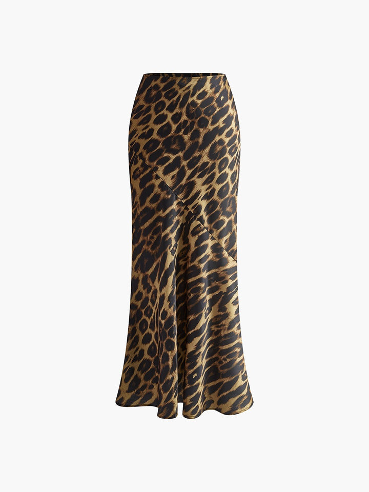 Denise — Eleganter Maxi Bleistiftrock für Damen mit Leopardenmuster, Das Modehaus Luzern