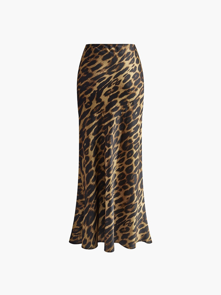 Denise — Eleganter Maxi Bleistiftrock für Damen mit Leopardenmuster, Das Modehaus Luzern