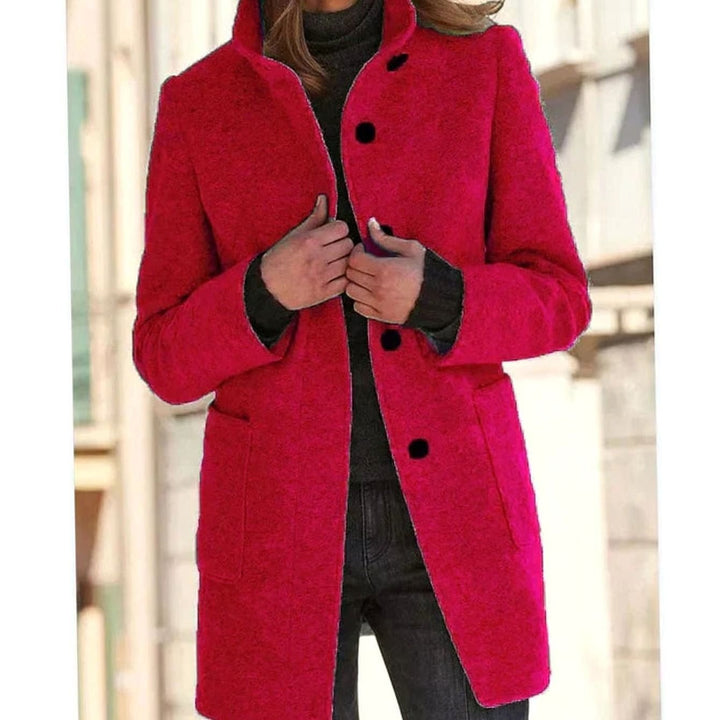 Fabienne — Warmer Wintermantel mit Stehkragen und Knöpfen für Damen, Das Modehaus Luzern