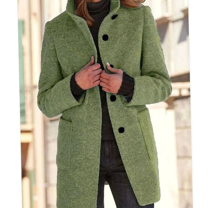 Fabienne — Warmer Wintermantel mit Stehkragen und Knöpfen für Damen, Das Modehaus Luzern
