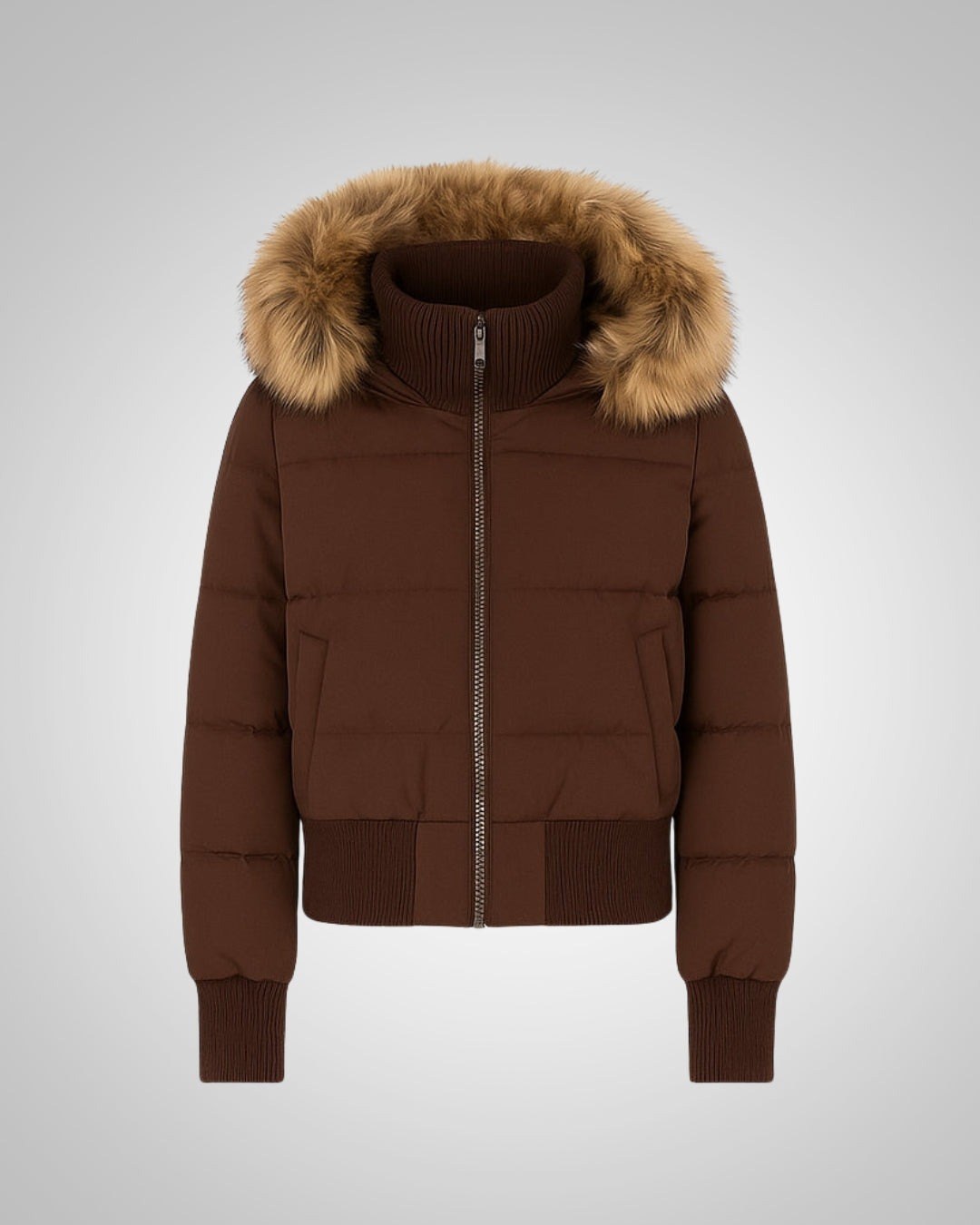 Frieda — Gesteppte Winterjacke mit Kunstfell-Kapuze und Bündchen für Damen, Das Modehaus Luzern