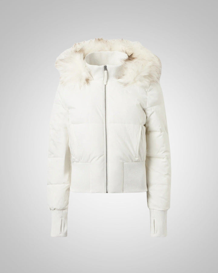 Frieda — Gesteppte Winterjacke mit Kunstfell-Kapuze und Bündchen für Damen, Das Modehaus Luzern