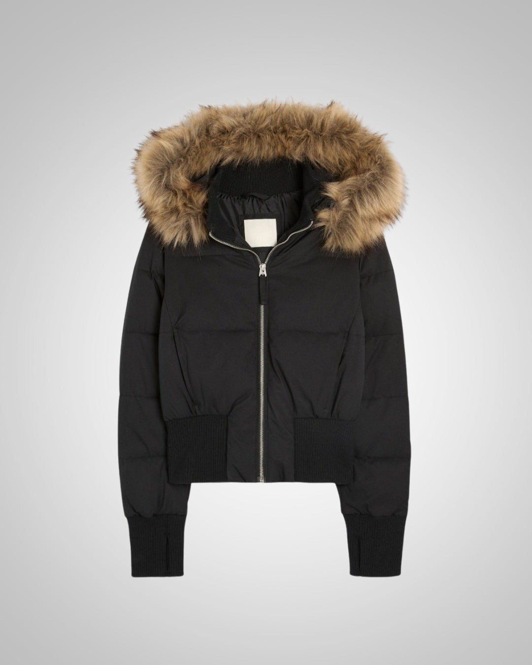 Frieda — Gesteppte Winterjacke mit Kunstfell-Kapuze und Bündchen für Damen, Das Modehaus Luzern