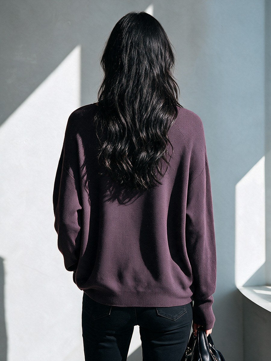 Hanna — Lockerer Strickpullover für Damen mit Rundhals aus Feinstrick, Das Modehaus Luzern