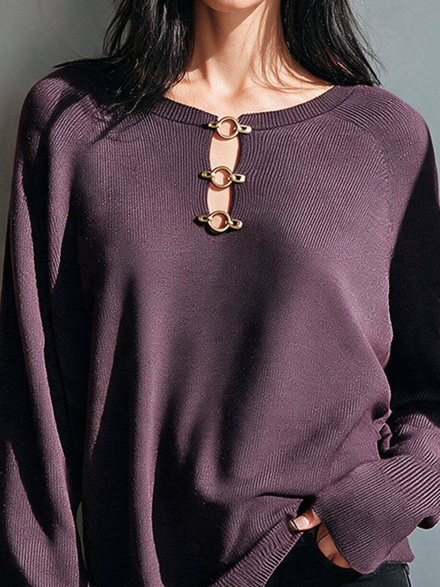 Hanna — Lockerer Strickpullover für Damen mit Rundhals aus Feinstrick, Das Modehaus Luzern