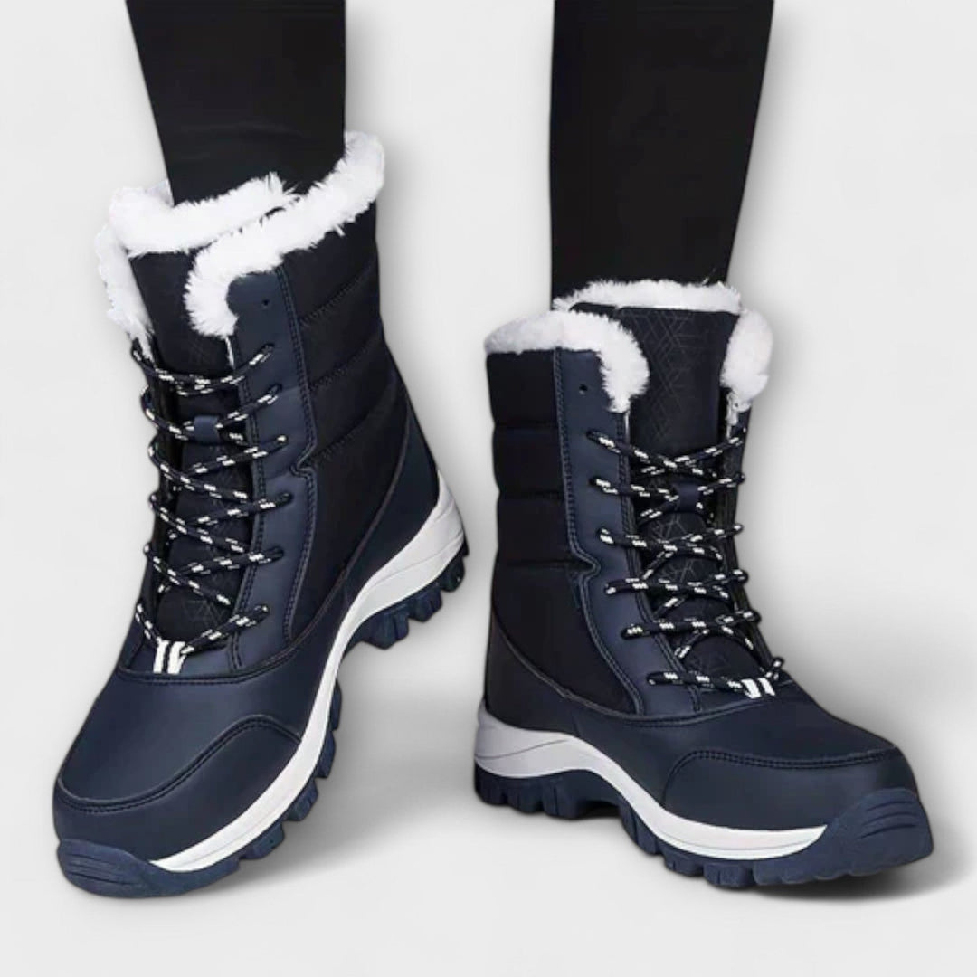 Heidi — Wasserdichte gefütterte Winterschuhe für Damen mit Schnürung, Das Modehaus Luzern