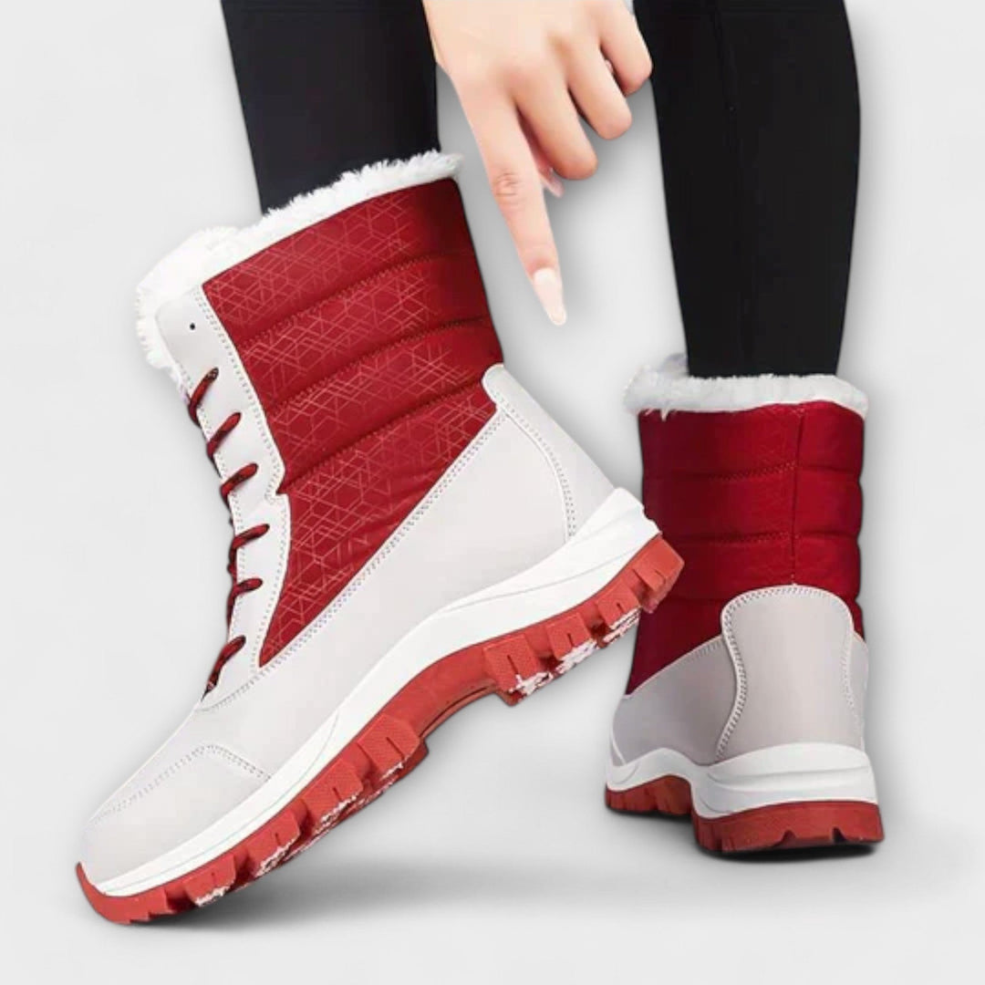 Heidi — Wasserdichte gefütterte Winterschuhe für Damen mit Schnürung, Das Modehaus Luzern