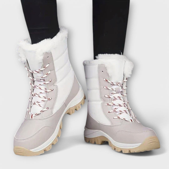 Heidi — Wasserdichte gefütterte Winterschuhe für Damen mit Schnürung, Das Modehaus Luzern