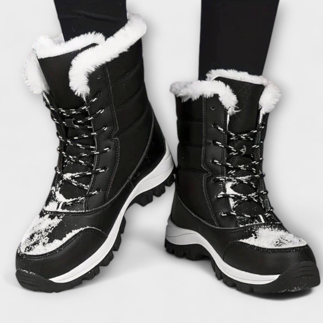 Heidi — Wasserdichte gefütterte Winterschuhe für Damen mit Schnürung, Das Modehaus Luzern