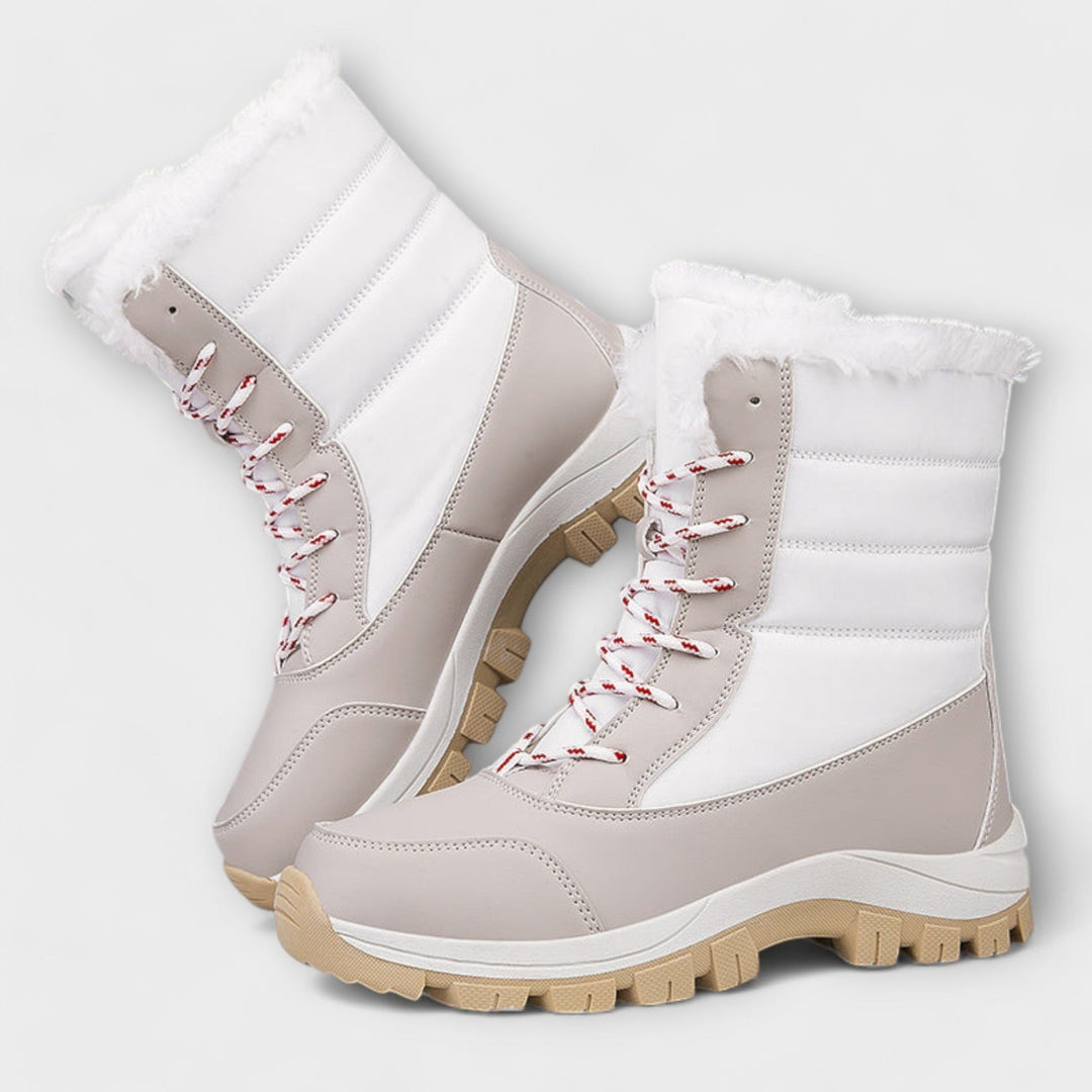 Heidi — Wasserdichte gefütterte Winterschuhe für Damen mit Schnürung, Das Modehaus Luzern