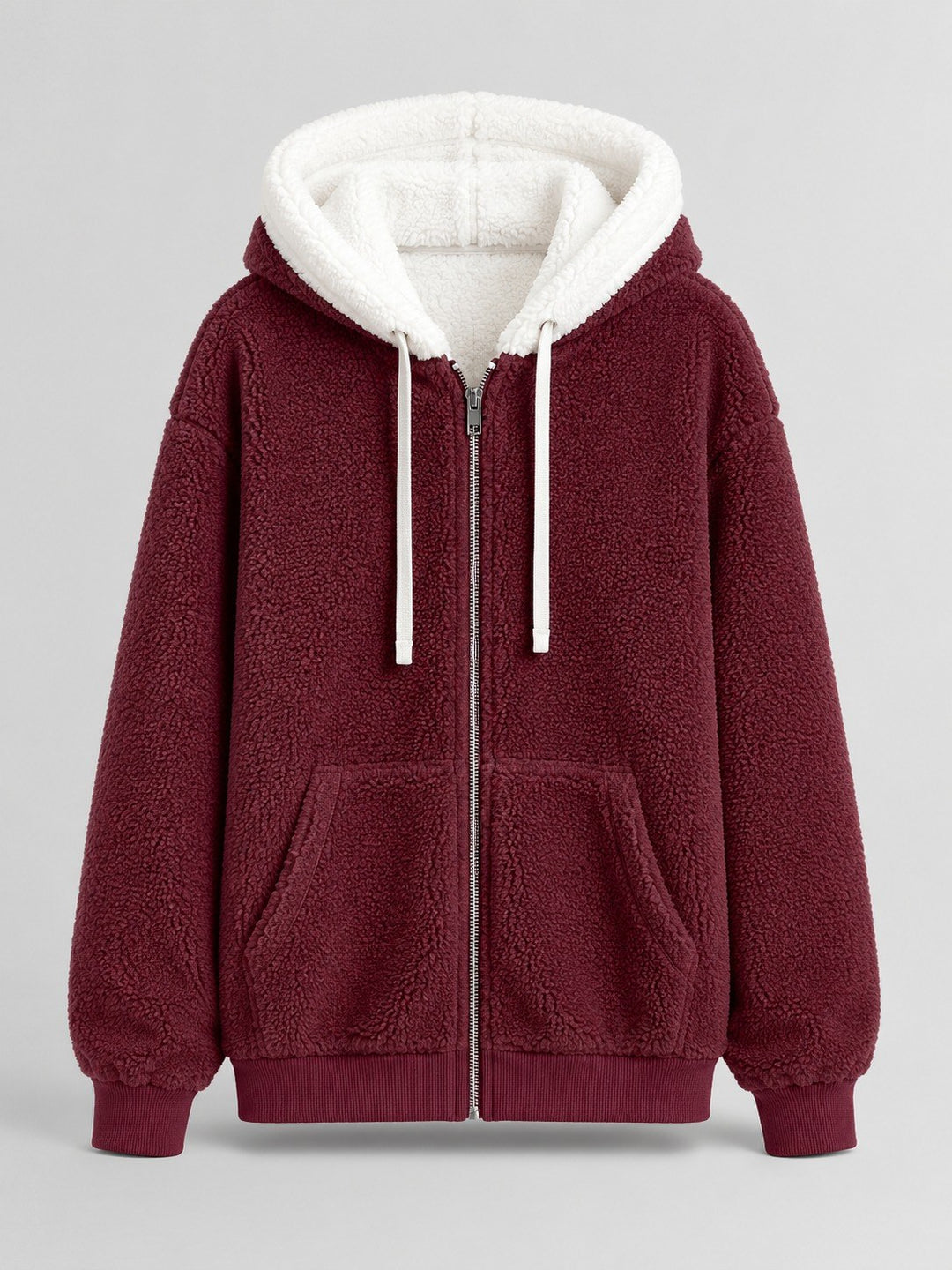 Isabelle — Warme Fleecejacke für Damen mit Kapuze und Teddyfutter, Das Modehaus Luzern