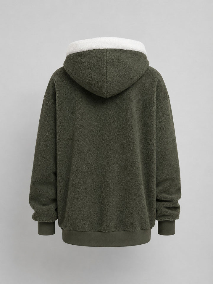 Isabelle — Warme Fleecejacke für Damen mit Kapuze und Teddyfutter, Das Modehaus Luzern