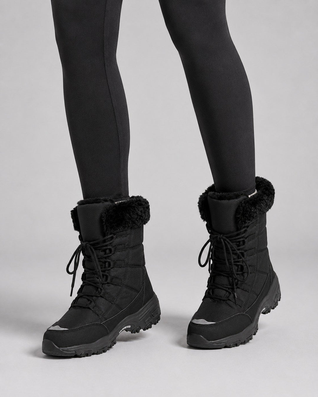 Janine — Warme gesteppte Winterstiefel für Damen mit Fellkragen, Das Modehaus Luzern