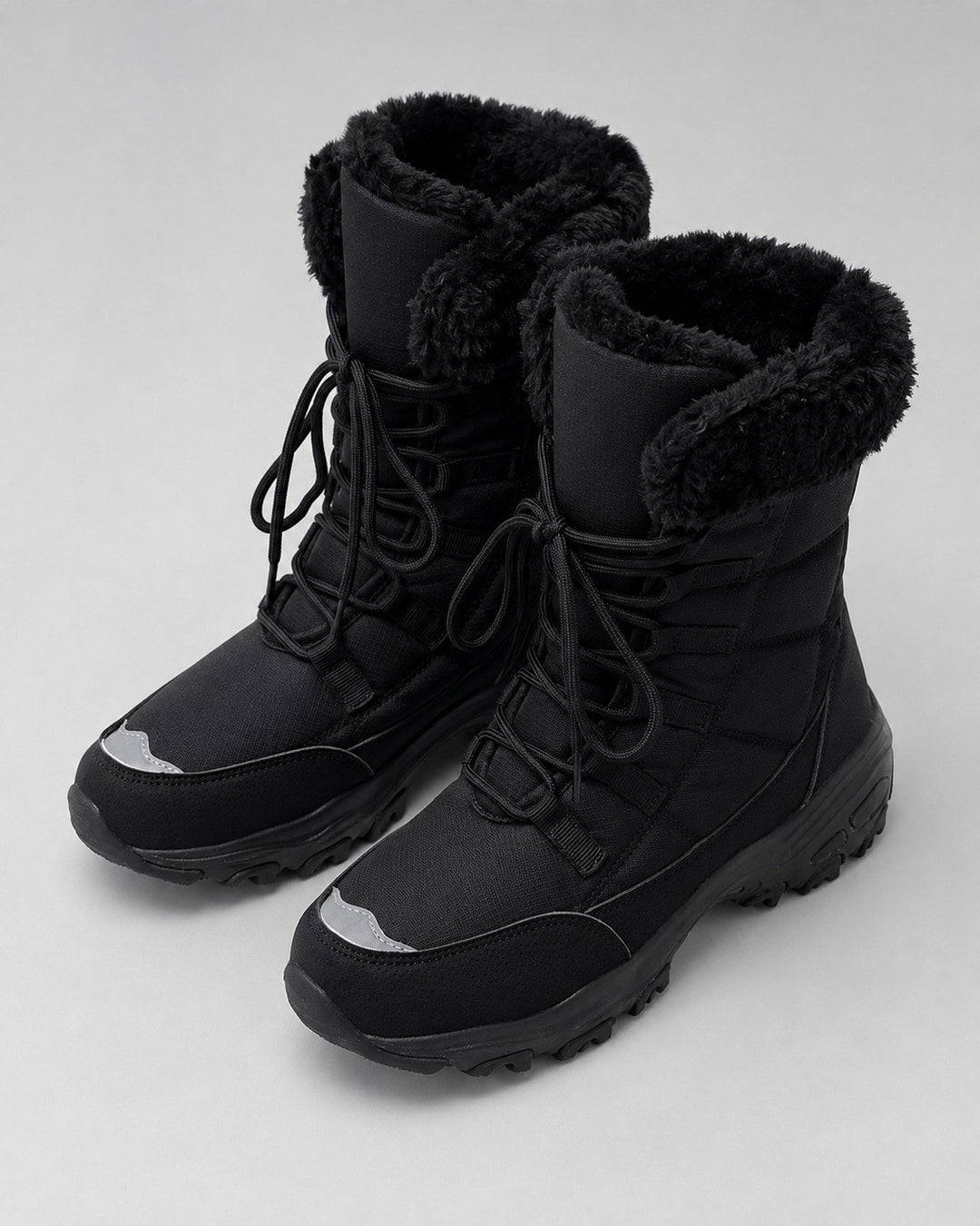 Janine — Warme gesteppte Winterstiefel für Damen mit Fellkragen, Das Modehaus Luzern