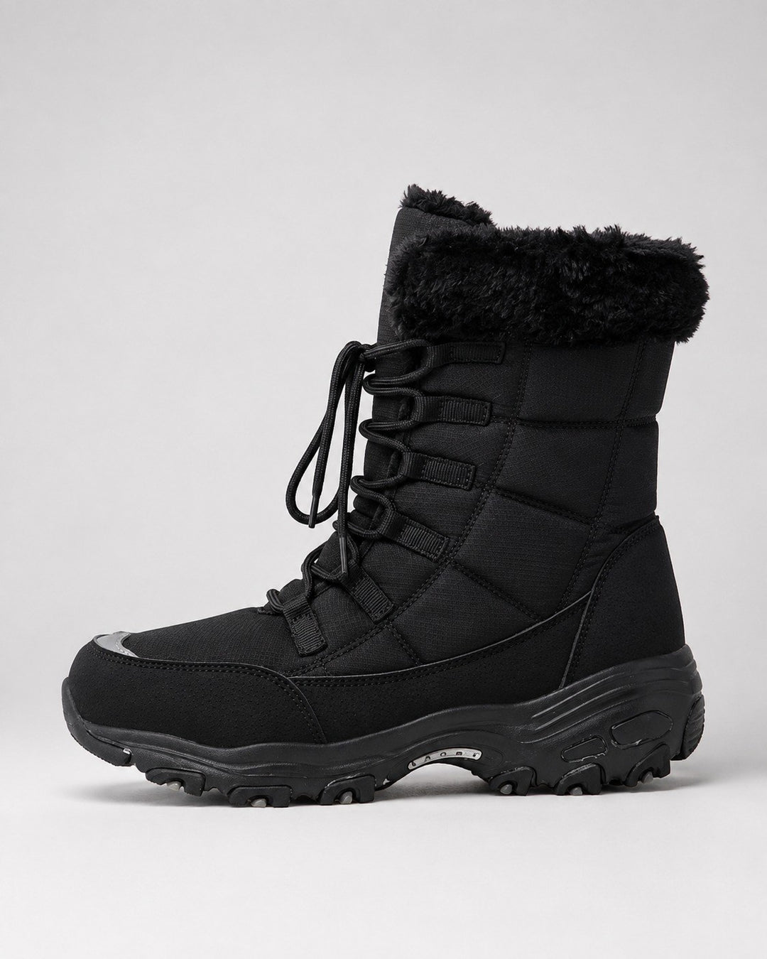 Janine — Warme gesteppte Winterstiefel für Damen mit Fellkragen, Das Modehaus Luzern