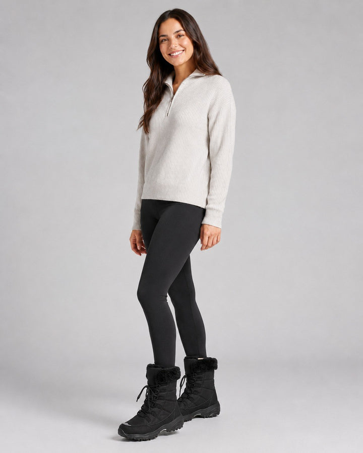 Janine — Warme gesteppte Winterstiefel für Damen mit Fellkragen, Das Modehaus Luzern
