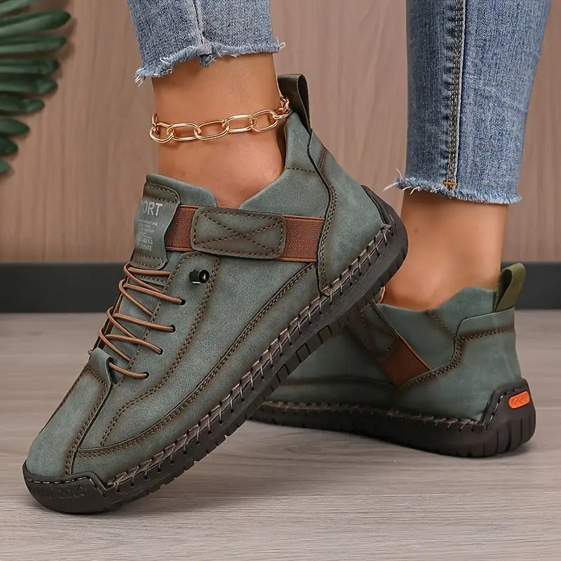 Leandra — Knöchelhohe Sneakers für Damen mit Klettverschluss und Schnürung, Das Modehaus Luzern