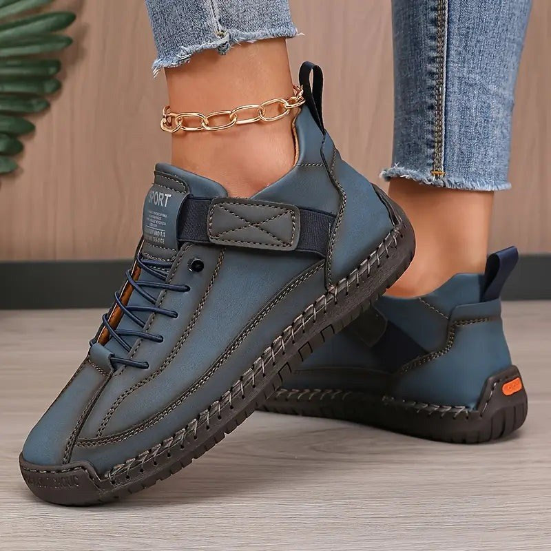 Leandra — Knöchelhohe Sneakers für Damen mit Klettverschluss und Schnürung, Das Modehaus Luzern