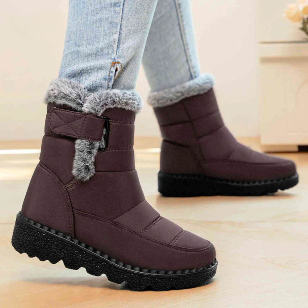 Lena — Warme gefütterte Winterschuhe für Damen mit rutschfester Sohle, Das Modehaus Luzern