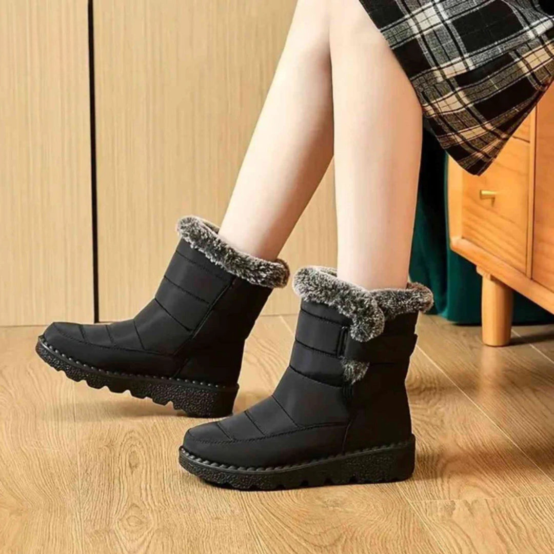 Lena — Warme gefütterte Winterschuhe für Damen mit rutschfester Sohle, Das Modehaus Luzern