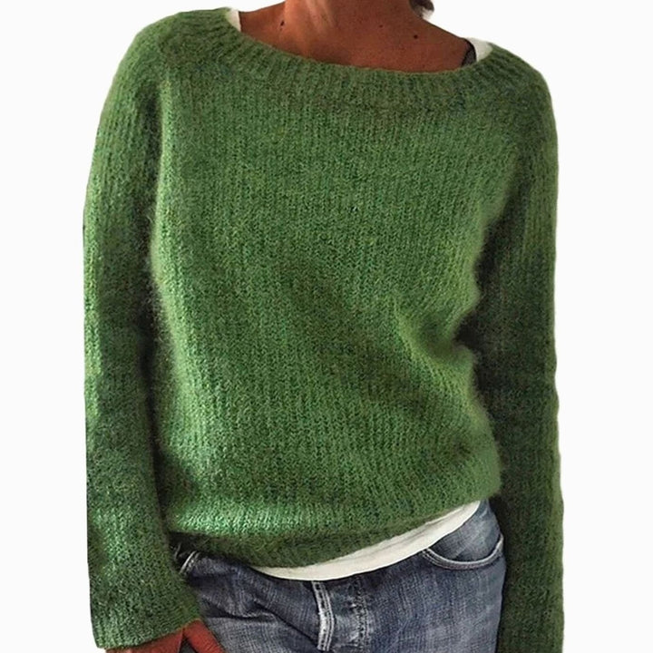 Leonie — Weicher Oversize Strickpullover für Damen mit Schlitzen am Saum, Das Modehaus Luzern
