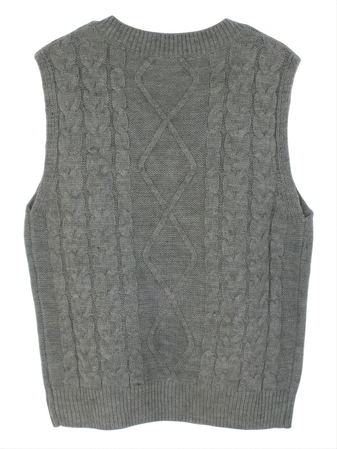 Lina — Warmer Pullunder für Damen aus Strick mit Zopfmuster, Das Modehaus Luzern