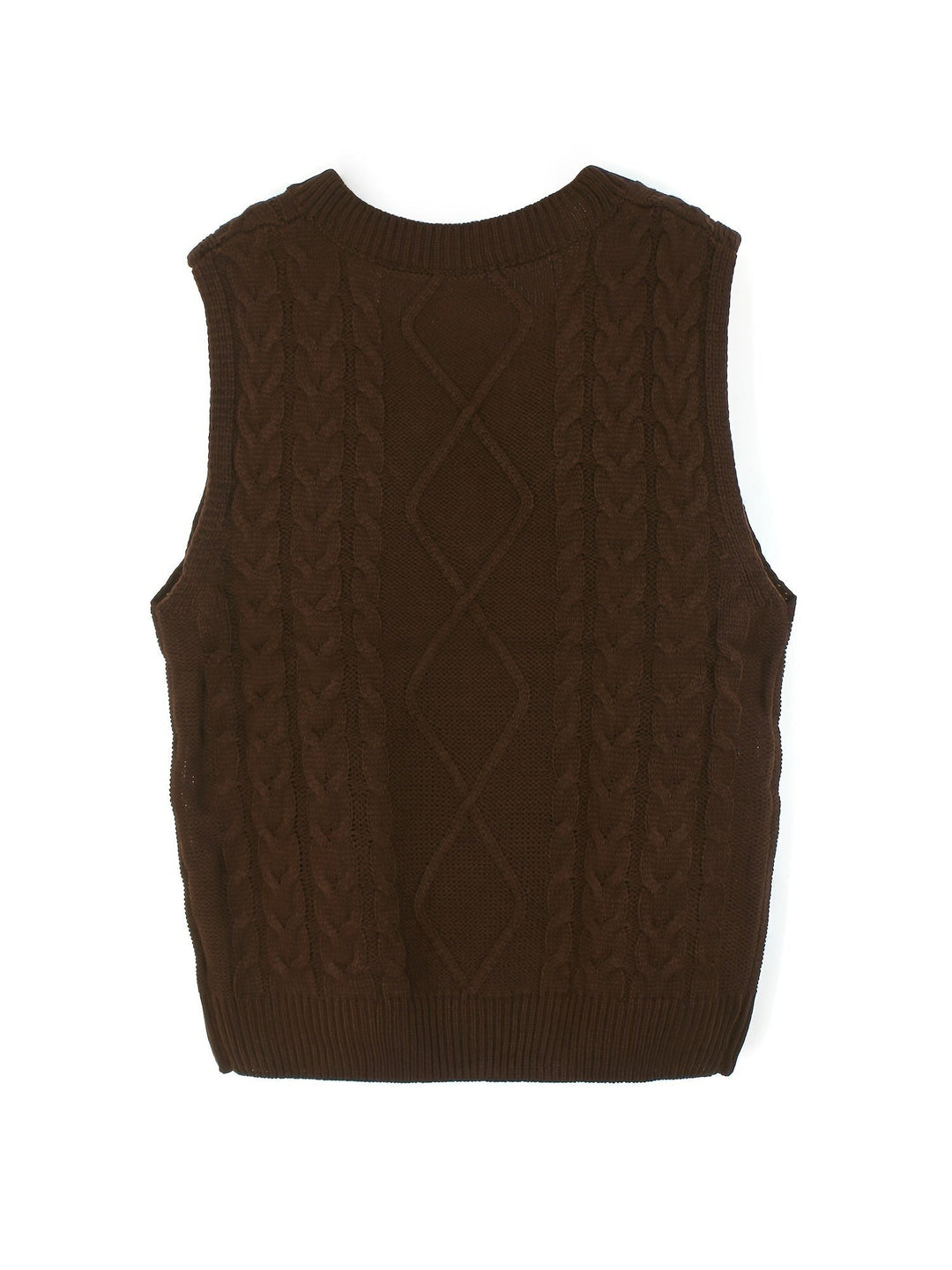 Lina — Warmer Pullunder für Damen aus Strick mit Zopfmuster, Das Modehaus Luzern