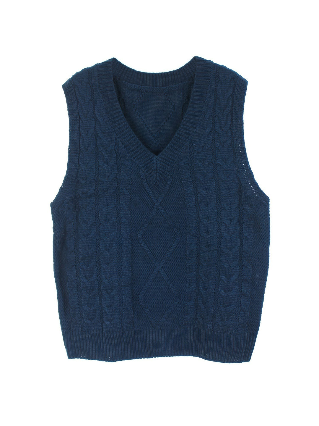 Lina — Warmer Pullunder für Damen aus Strick mit Zopfmuster, Das Modehaus Luzern