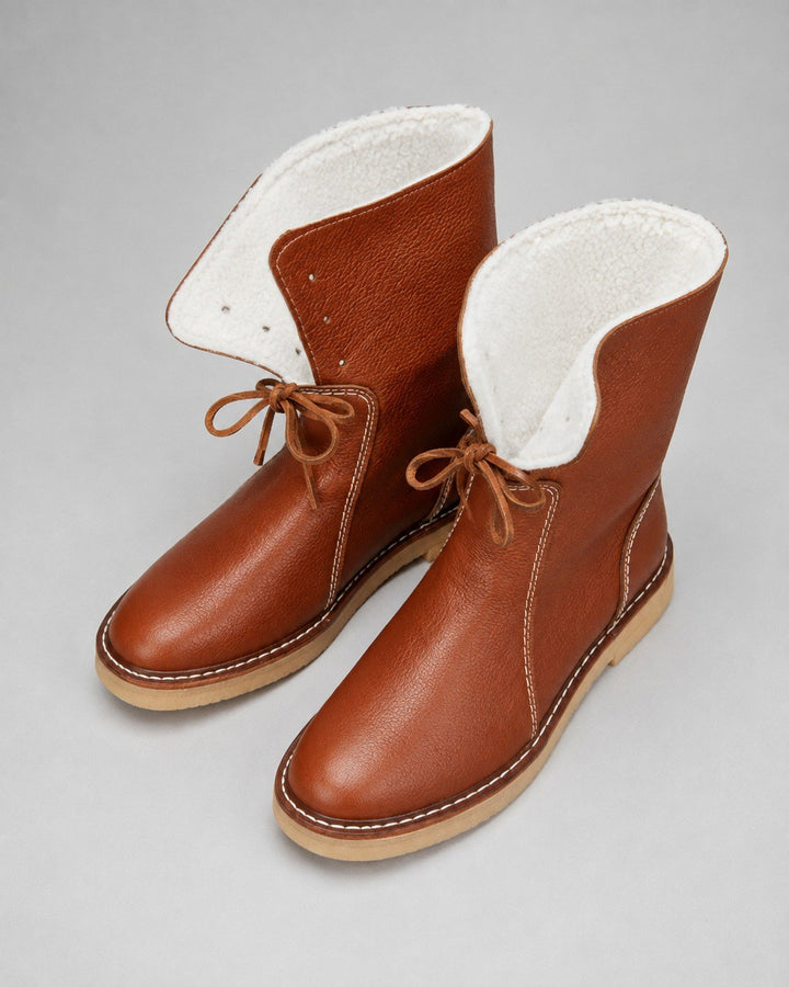 Luzia — Warme Winterschuhe für Damen mit Fleecefutter und Bindeband, Das Modehaus Luzern