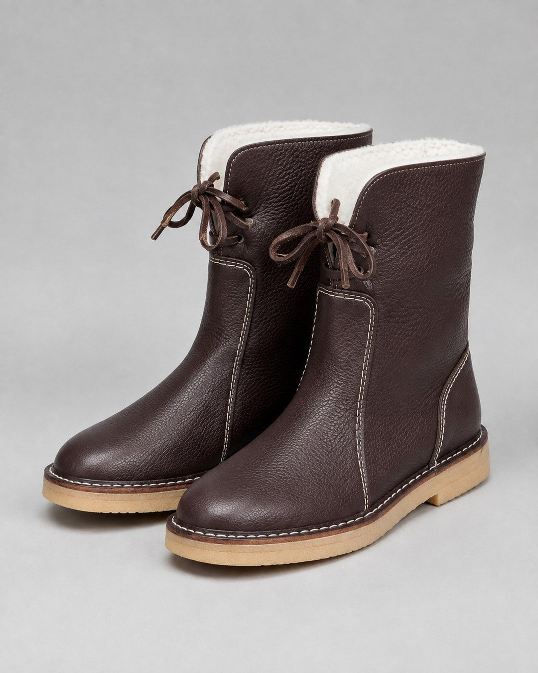 Luzia — Warme Winterschuhe für Damen mit Fleecefutter und Bindeband, Das Modehaus Luzern