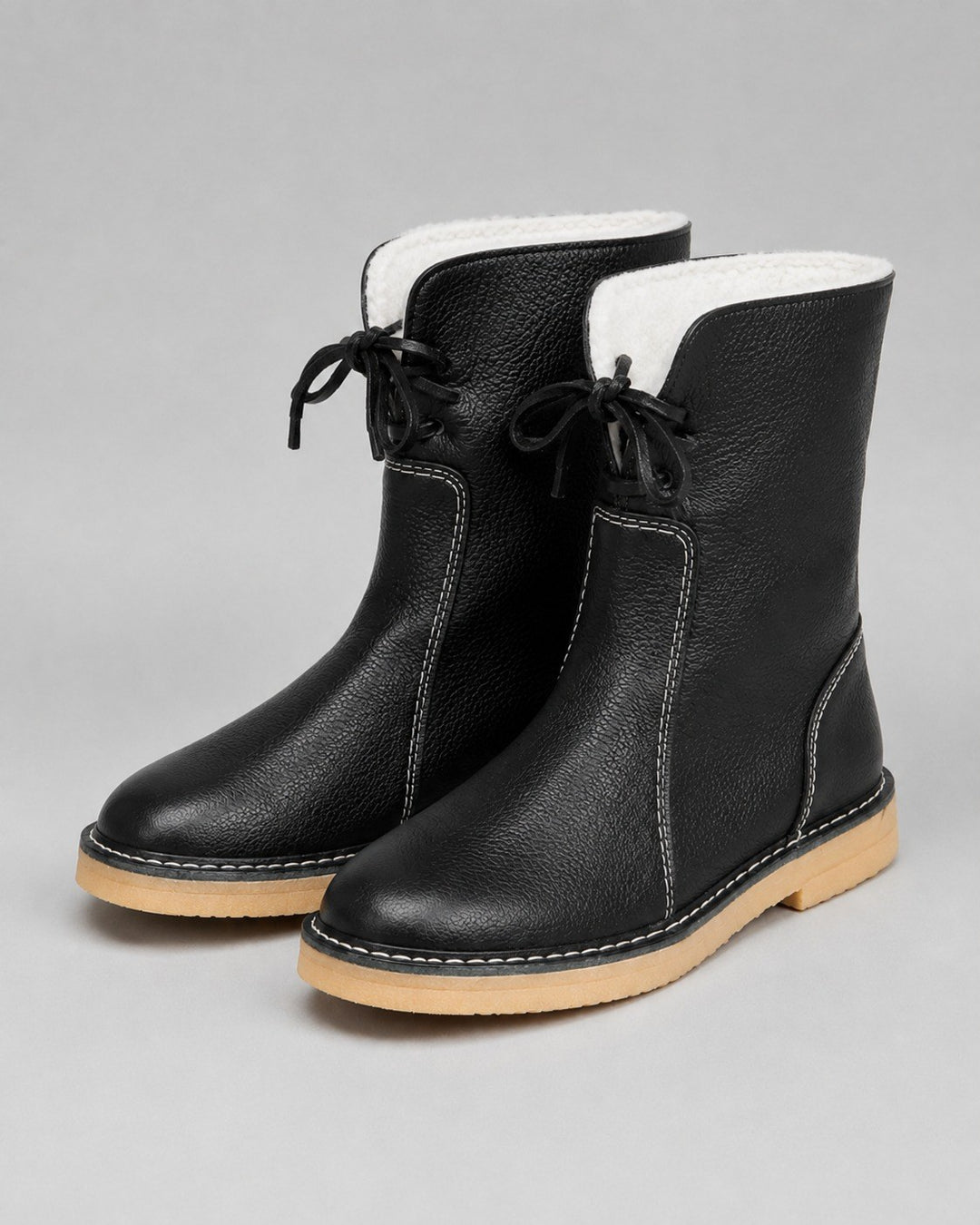 Luzia — Warme Winterschuhe für Damen mit Fleecefutter und Bindeband, Das Modehaus Luzern