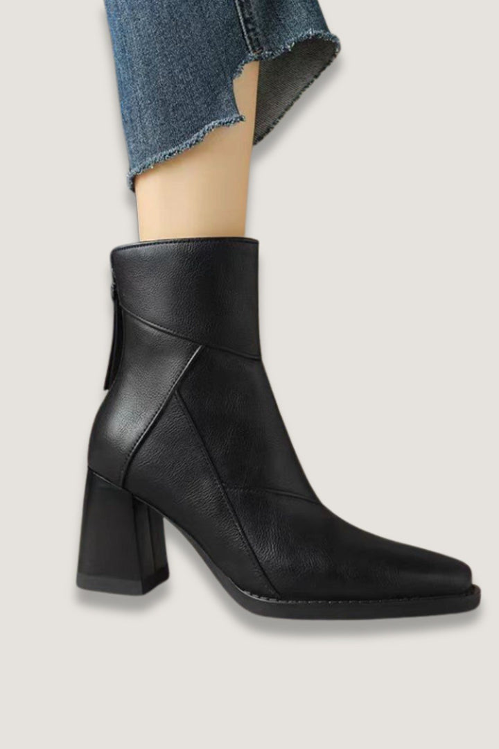 Madlen — Elegante Stiefeletten für Damen mit eckiger Spitze und Blockabsatz, Das Modehaus Luzern