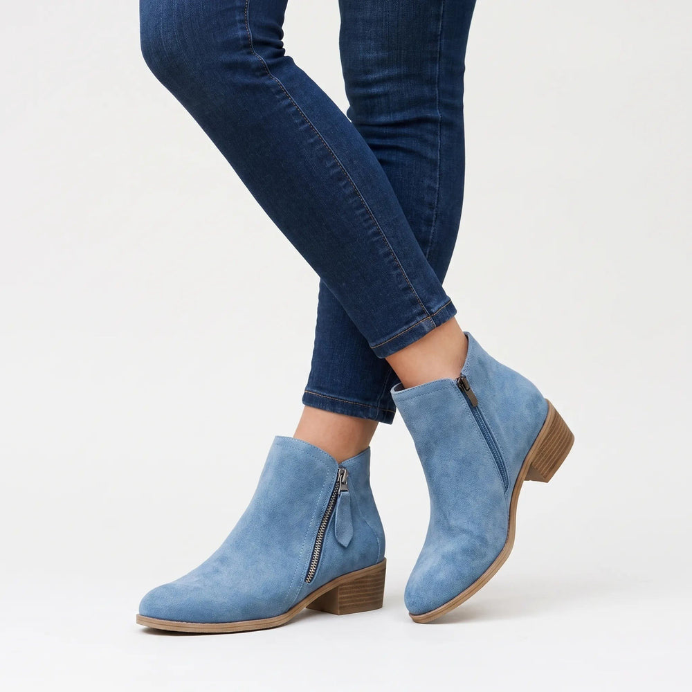 Margot — Bequeme Stiefeletten für Damen mit Blockabsatz und Profilsohle, Das Modehaus Luzern