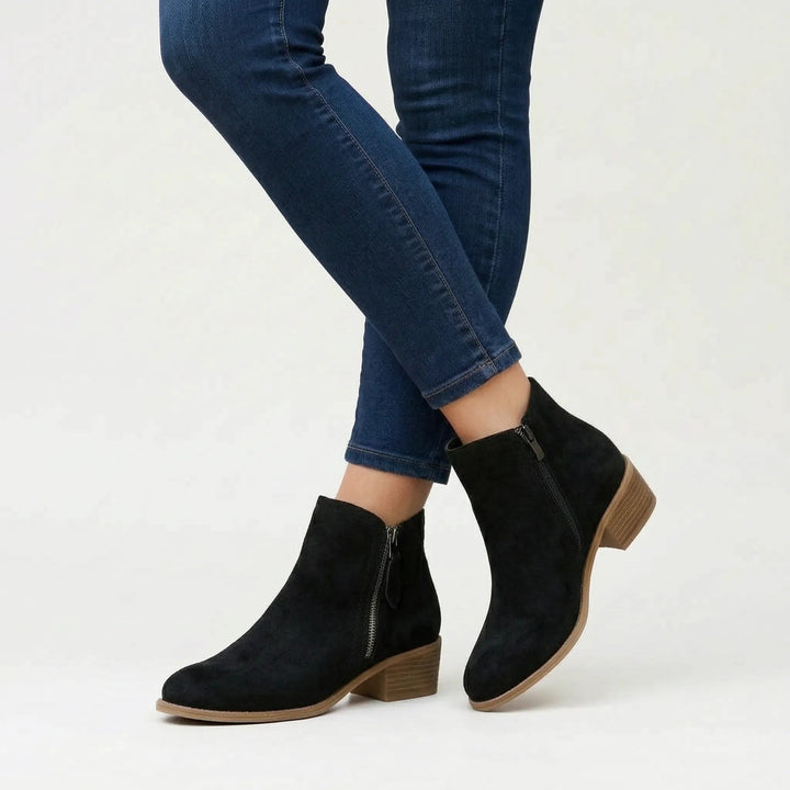 Margot — Bequeme Stiefeletten für Damen mit Blockabsatz und Profilsohle, Das Modehaus Luzern