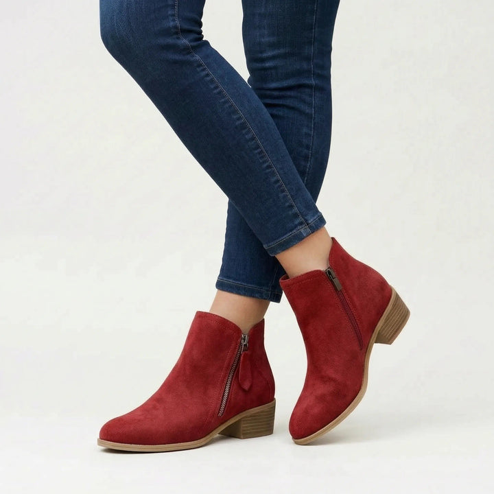 Margot — Bequeme Stiefeletten für Damen mit Blockabsatz und Profilsohle, Das Modehaus Luzern