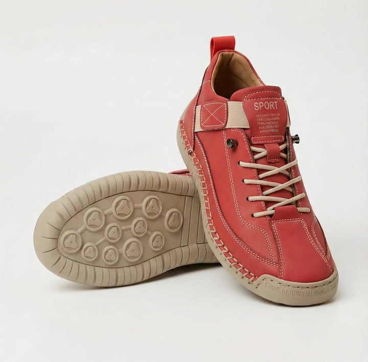 Marina — Bequeme breite Sneakers für Damen mit elastischer Schnürung, Das Modehaus Luzern