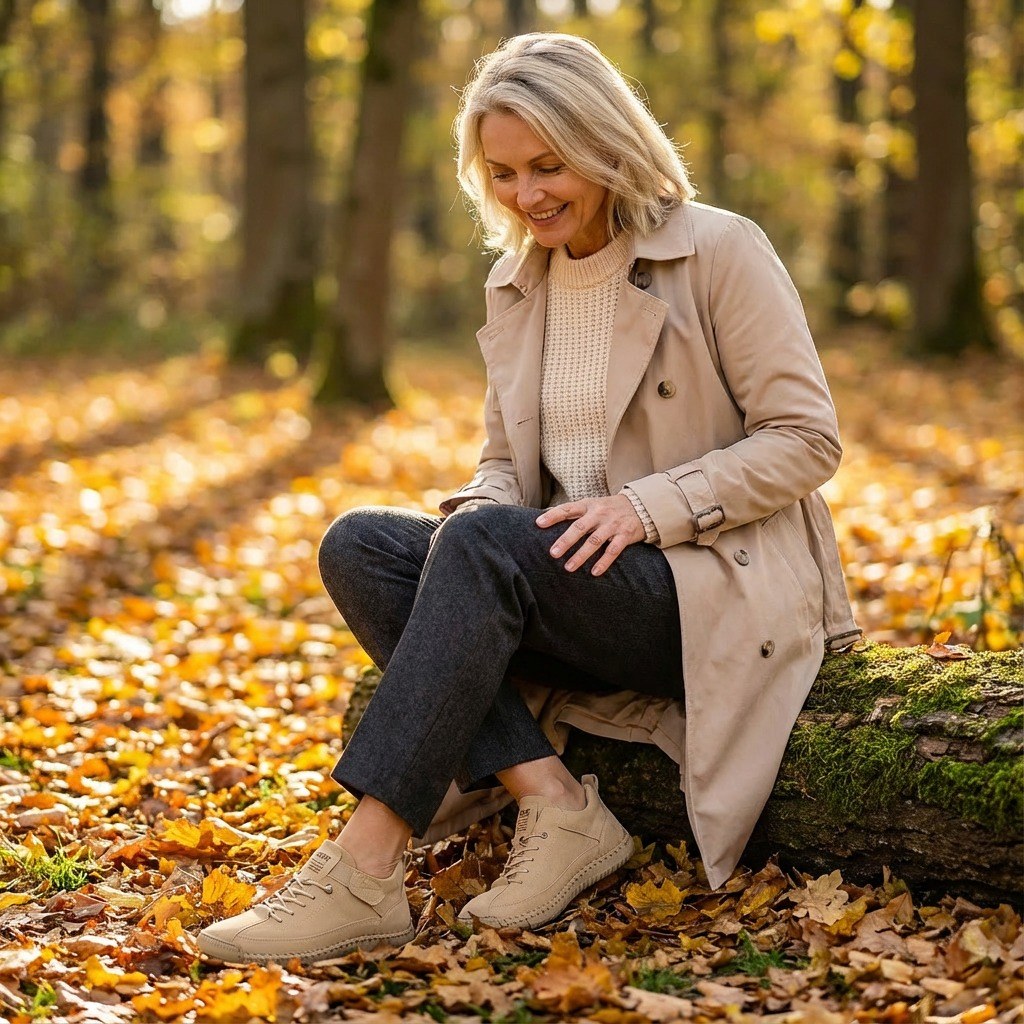 Marina — Bequeme breite Sneakers für Damen mit elastischer Schnürung, Das Modehaus Luzern