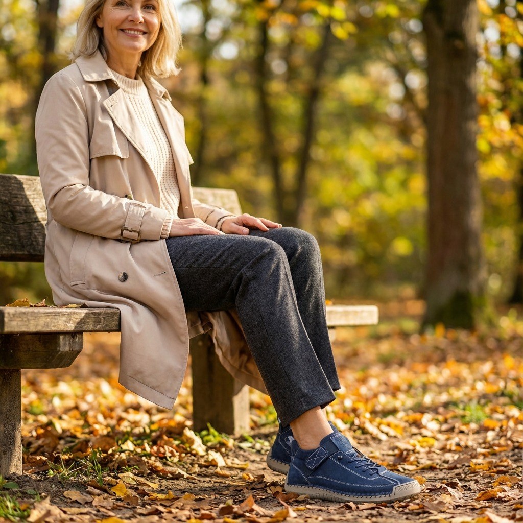 Marina — Bequeme breite Sneakers für Damen mit elastischer Schnürung, Das Modehaus Luzern