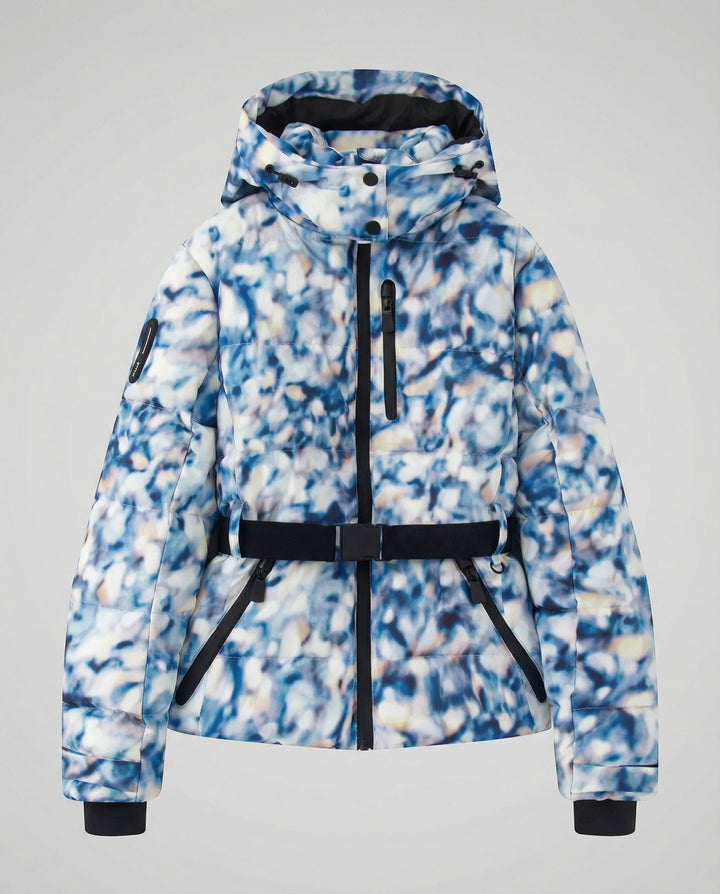 Martha — Taillierte Daunenjacke für Damen mit Gürtel und Kapuze, Das Modehaus Luzern