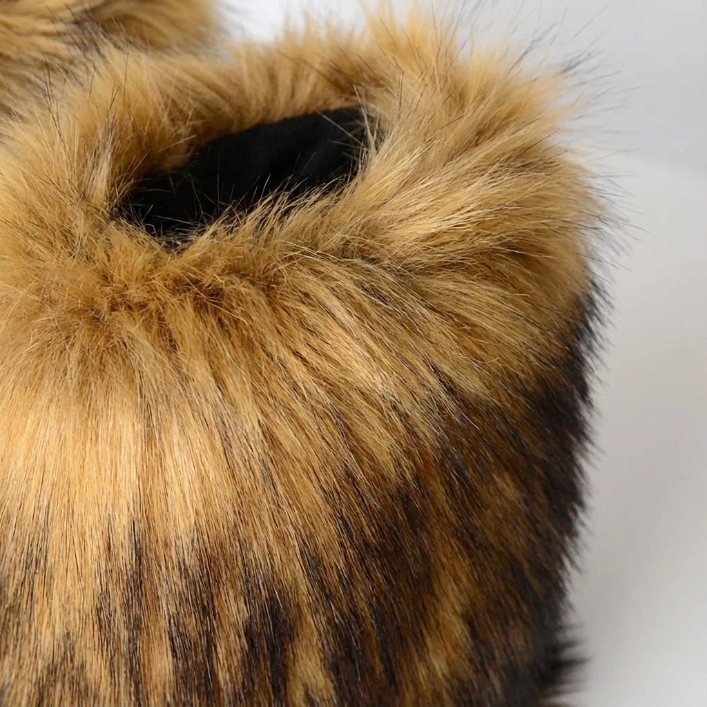 Melanie — Warme flauschige Winterschuhe für Damen aus Kunstfell mit Futter, Das Modehaus Luzern