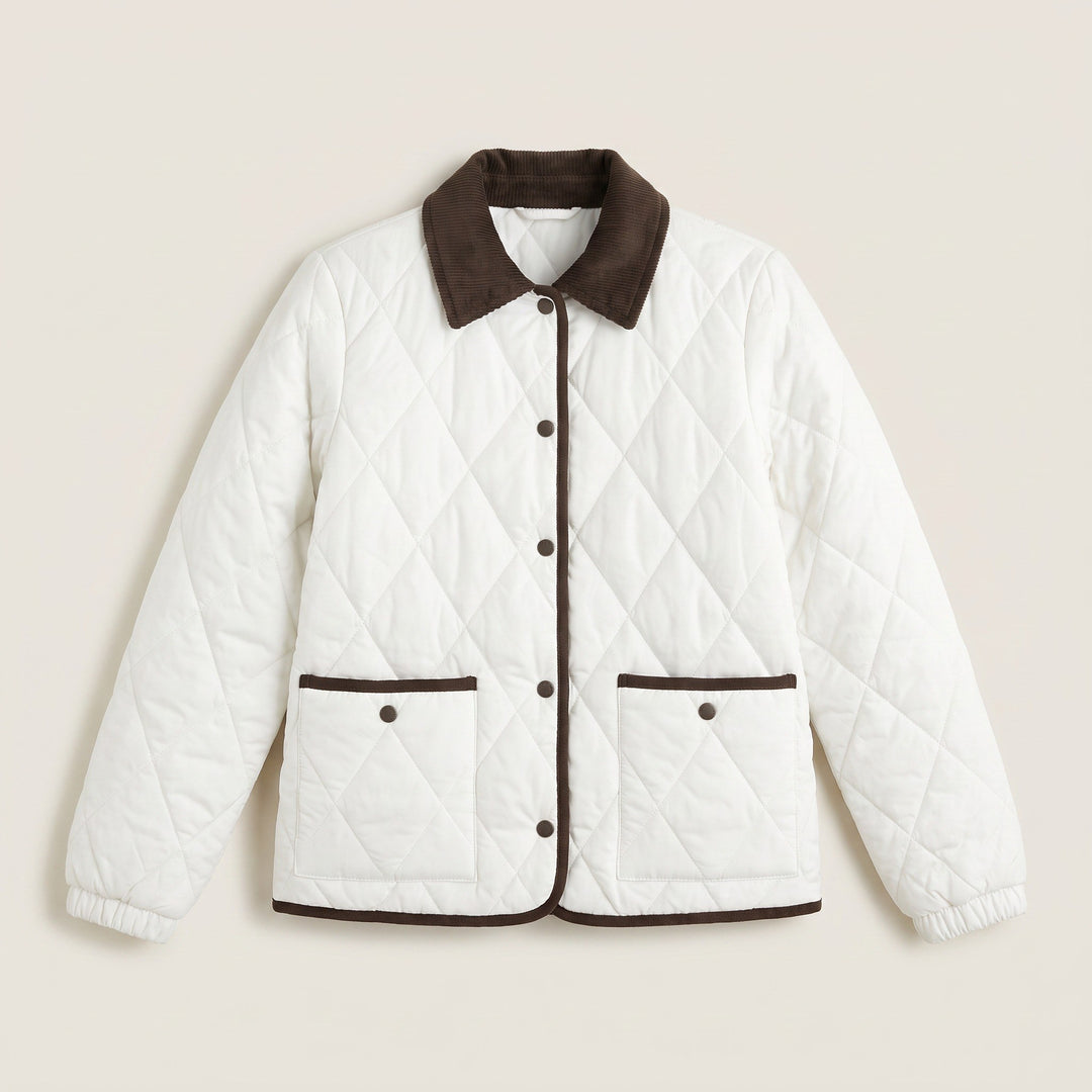 Michelle — Leichte Winterjacke für Damen mit Druckknöpfen und Cord, Das Modehaus Luzern