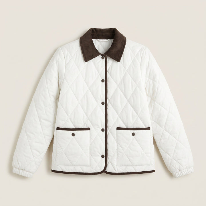 Michelle — Leichte Winterjacke für Damen mit Druckknöpfen und Cord, Das Modehaus Luzern