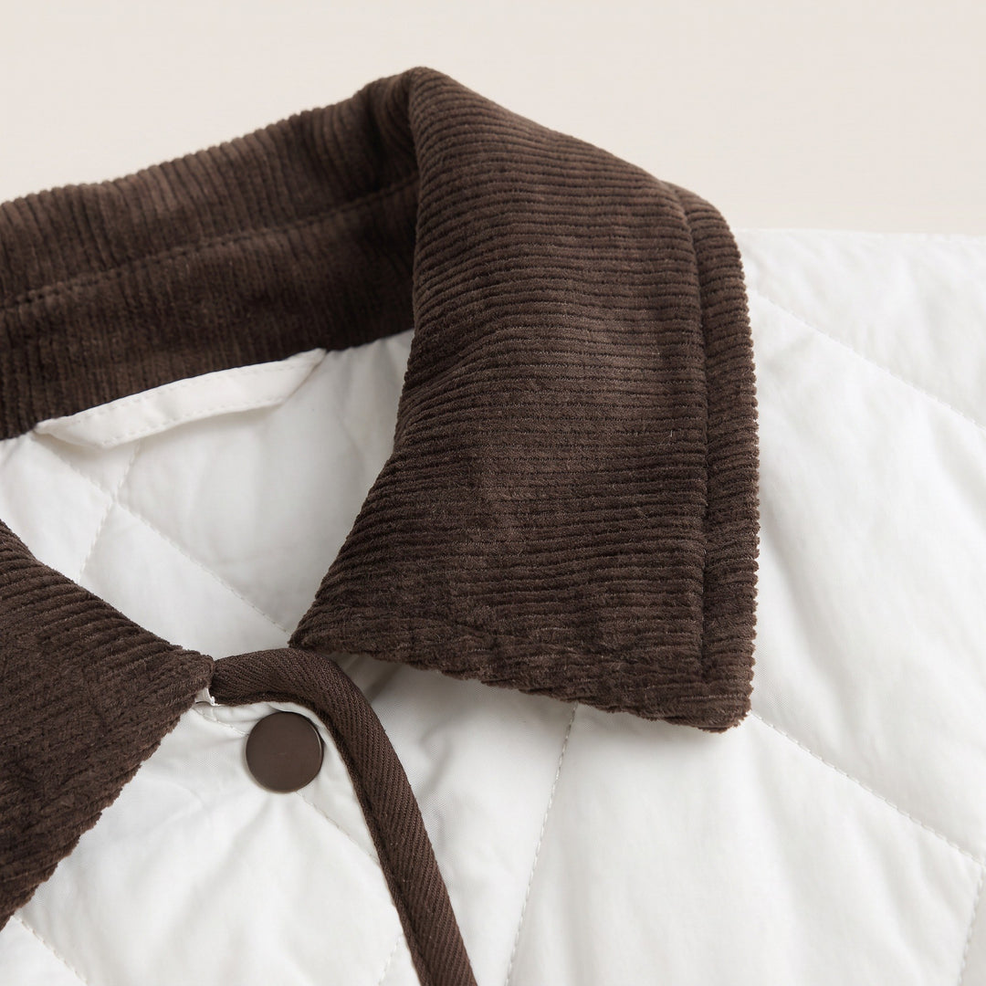 Michelle — Leichte Winterjacke für Damen mit Druckknöpfen und Cord, Das Modehaus Luzern